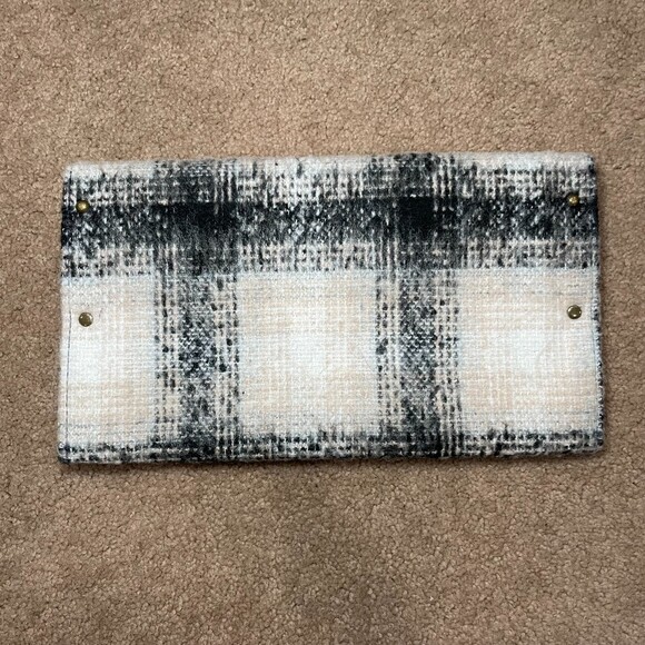 Anthropologie Schuler & Sons‎ Philadelphia Plaid Clutch Bag Purse - Picture 2 of 8